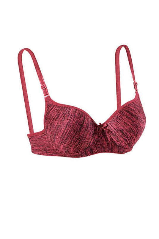 Desteksiz Telsiz İçi Boş Sütyen Melanj Bordo