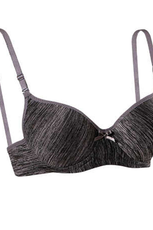 Desteksiz Telsiz İçi Boş Sütyen Melanj Füme