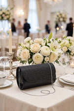 Pochette De Soirée À Sequins Avec Couverture Noire