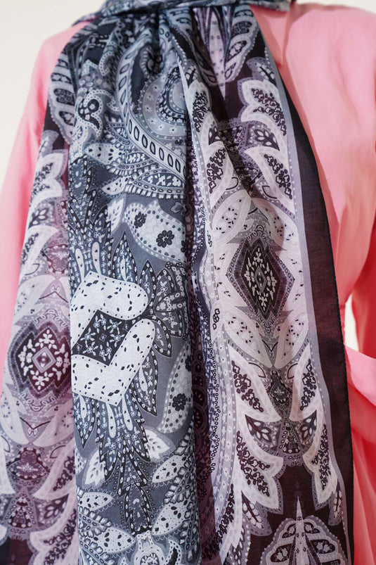 Siyah Serisi Soft Şal Asorti 8