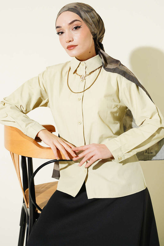 Chemise courte basique ajustée Adaçay