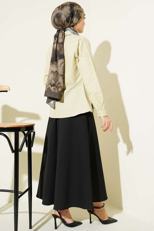 Chemise courte basique ajustée Adaçay