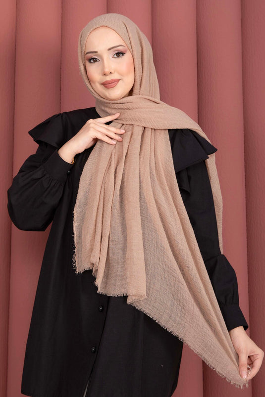 Série de châles Bürümcük doux couleur chameau