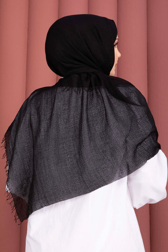 Série de châles Bürümcük doux noir