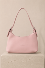 Sac À Main Et Épaule En Faux Cuir Rose Poudré