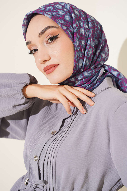 Autumn Breeze Lilac Shawl