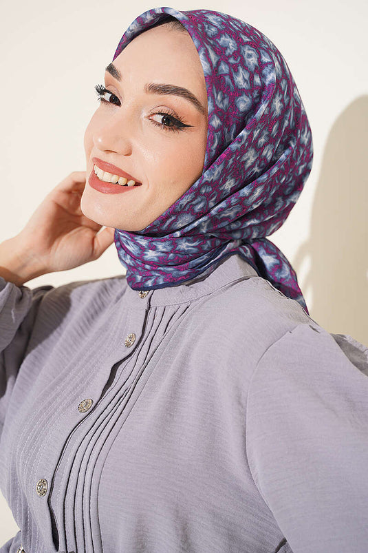 Autumn Breeze Lilac Shawl