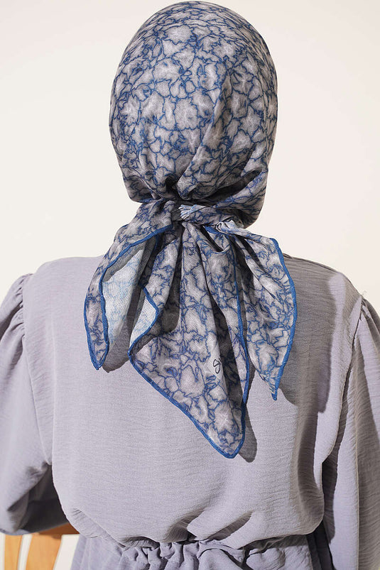 Autumn Breeze Indigo Scarf