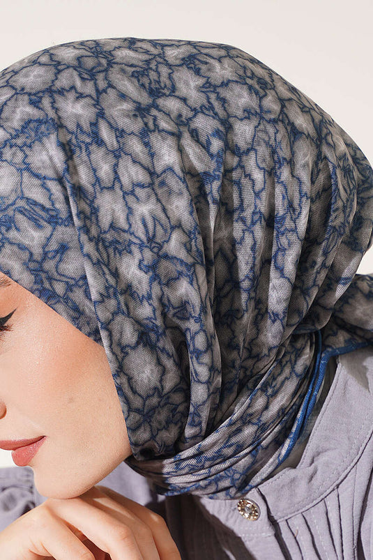 Autumn Breeze Indigo Scarf
