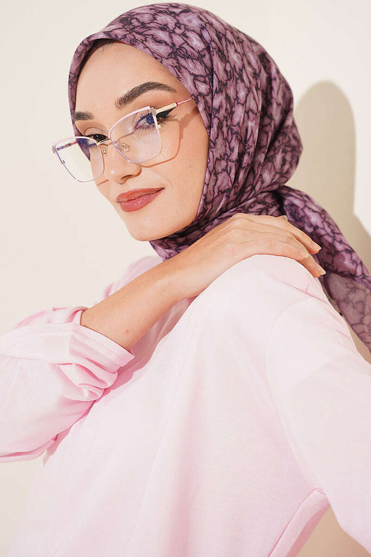 وشاح نسيم الخريف لون ليلاك