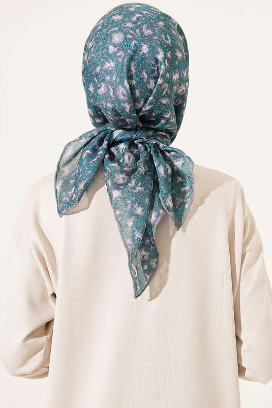 Autumn Breeze Scarf Petrol Green