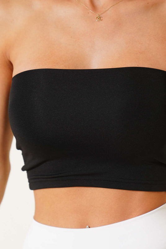 Straplez Büstiyer Siyah