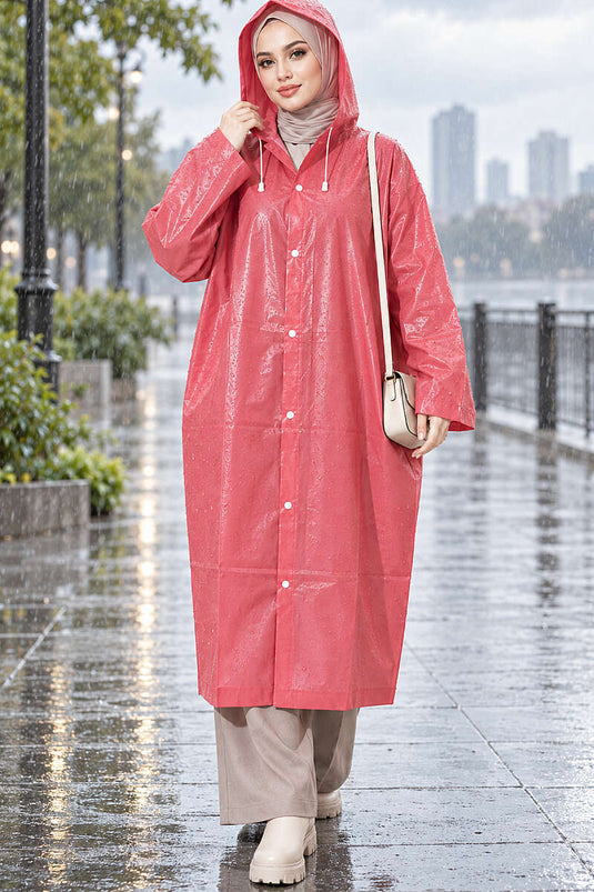 Imperméable Rouge Bordeaux