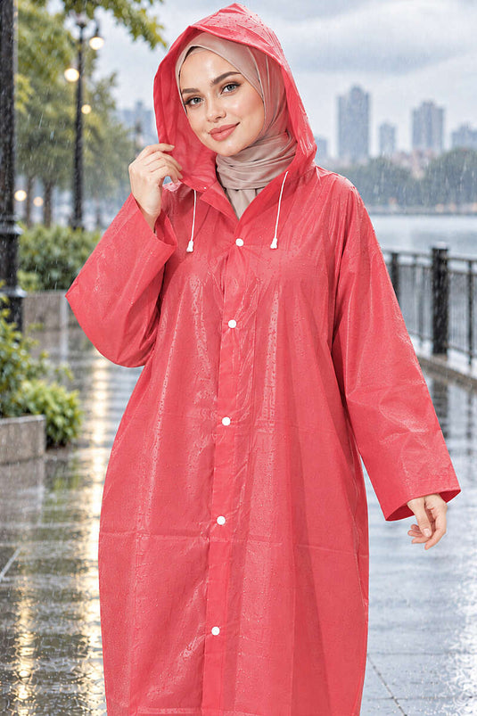 Imperméable Rouge Bordeaux