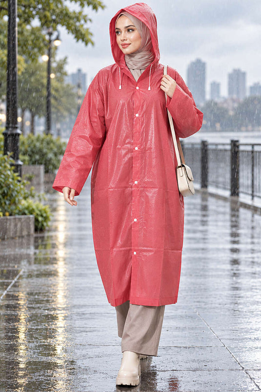 Imperméable Rouge Bordeaux