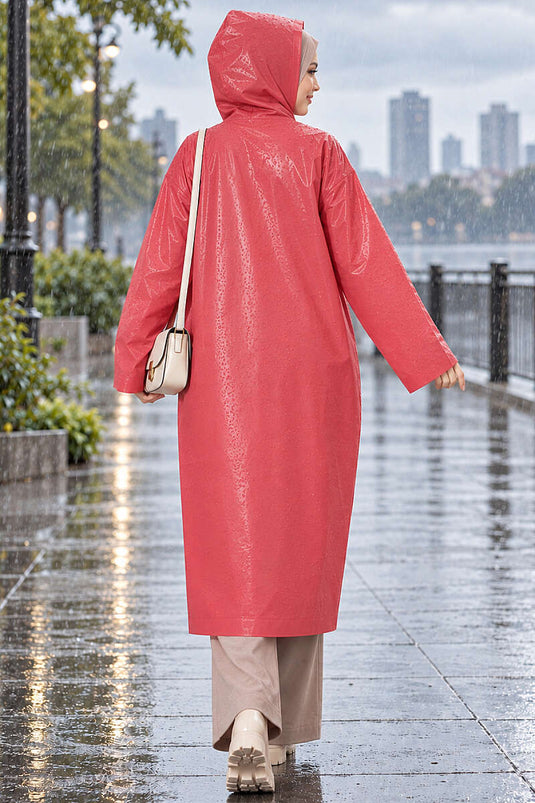 Imperméable Rouge Bordeaux