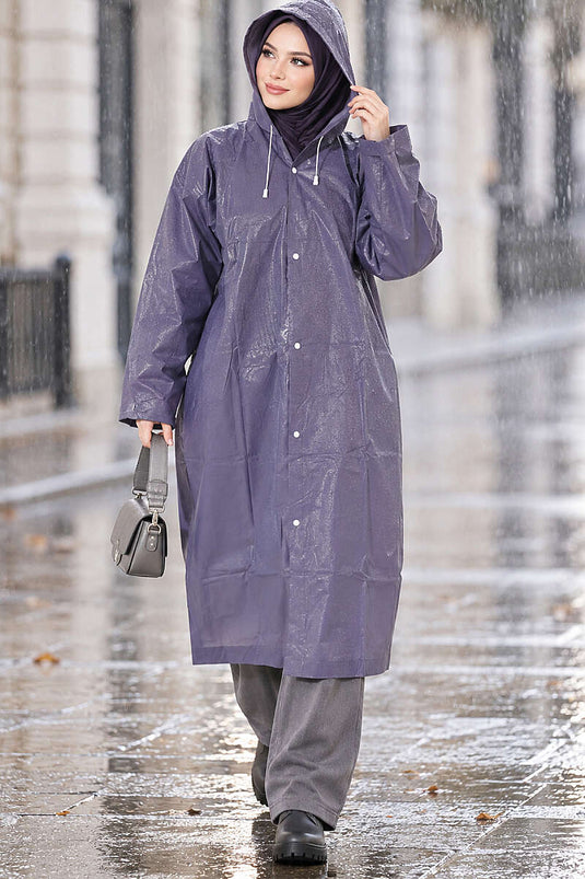 Navy Waterproof Raincoat