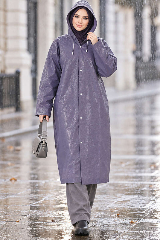 Navy Waterproof Raincoat