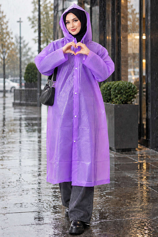 Imperméable Violet Pluie