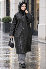 Imperméable Noir Résistant À L'eau