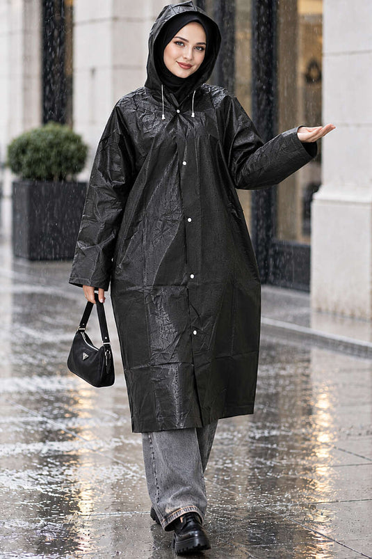 Imperméable Noir Résistant À L'eau