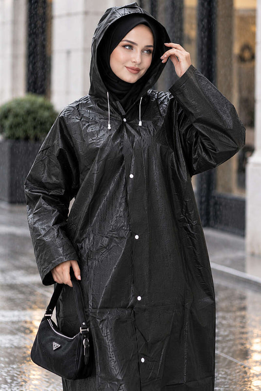 Imperméable Noir Résistant À L'eau
