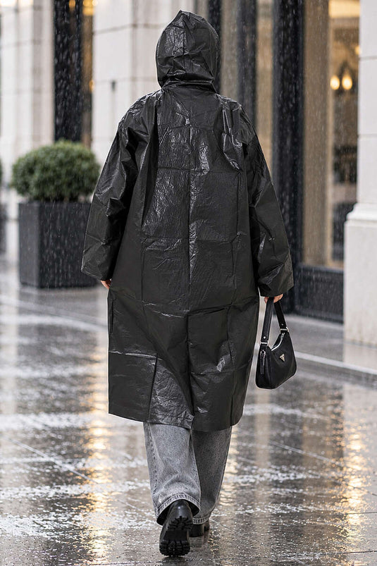Imperméable Noir Résistant À L'eau