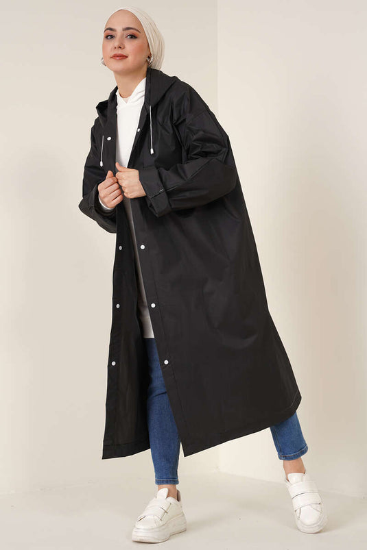 Waterproof Raincoat, Black