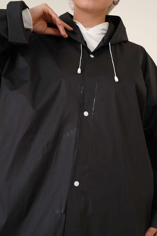Waterproof Raincoat, Black