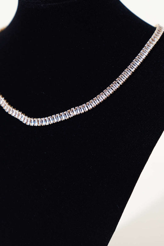 Collier en or à sequins avec pierres Waterway