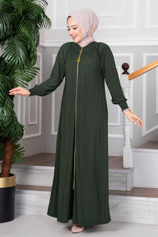 Sümeyye Hijab Abaya Kaki