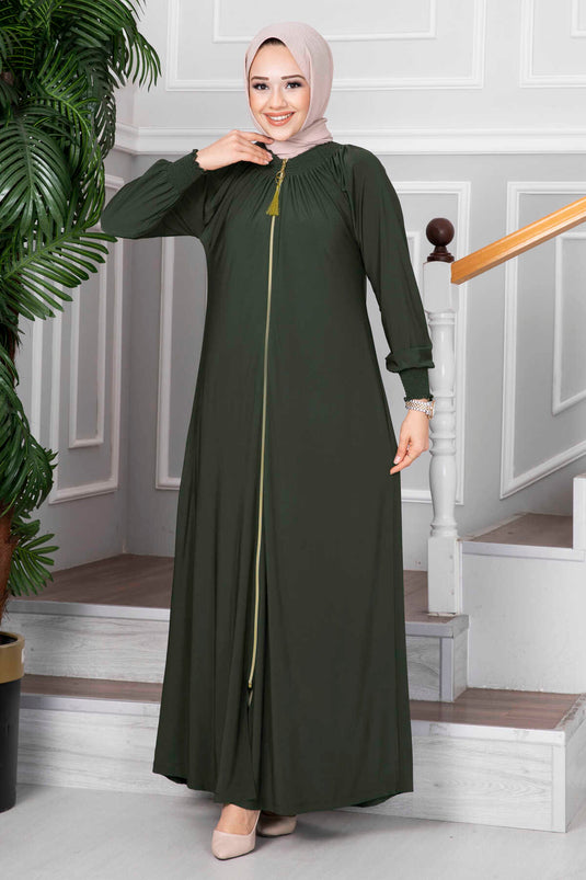 Sümeyye Hijab Abaya Kaki