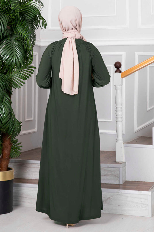 Sümeyye Hijab Abaya Kaki