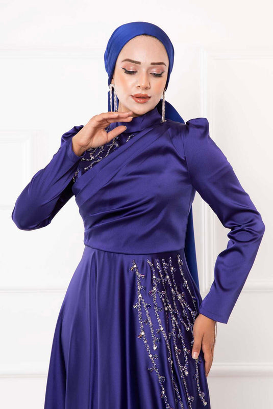 Abito da sera Hijab dal design in pietra Saks