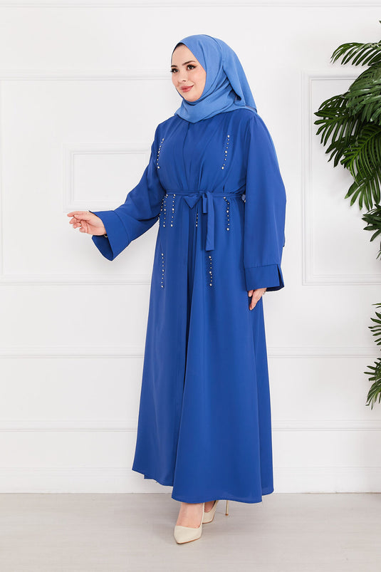 Taş Dizayn İkili Abaya Takım İndigo