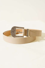 Ceinture crème ornée de pierres