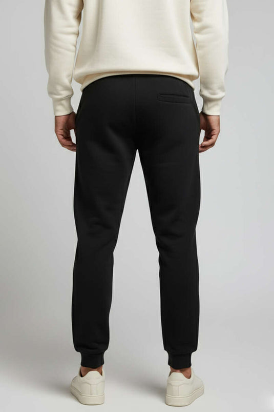 Stone Washed Jogger Men's Sweatpants Black