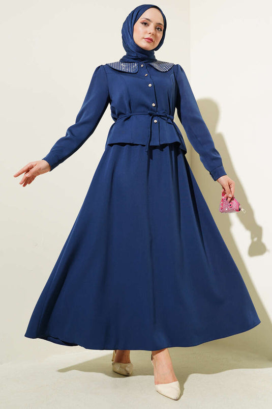 Completo due pezzi Parliament con gonna e colletto Stoned Baby