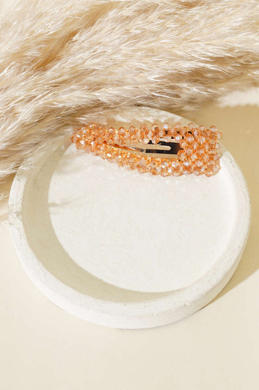 Boucle de fermeture à pression Stone Snap Saumon