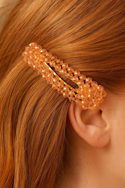 Boucle de fermeture à pression Stone Snap Saumon