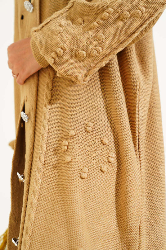 كارديجان لاتيه محبوك بأزرار