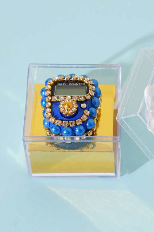 Beaded Pearl Prayer Beads Blue