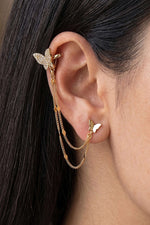 Boucles D'oreilles Helix Papillon Ornées
