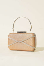 Sac De Soirée À Rayures Et Paillettes Cuivre