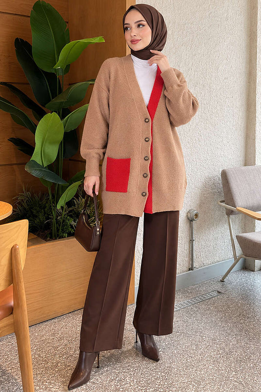 Gilet À Poches Texturé Latte
