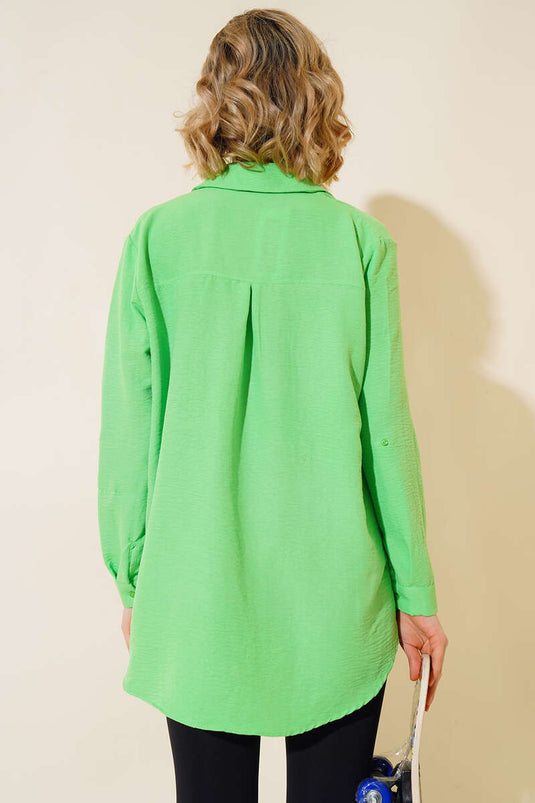 Tek Cepli Salaş Gömlek Yeşil