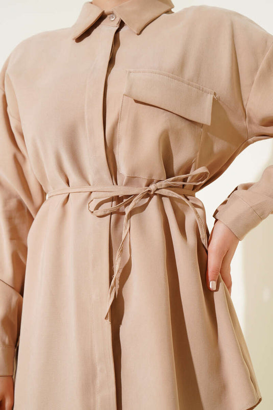 بدلة من قطعتين من تينسيل بجيب واحد لاتيه