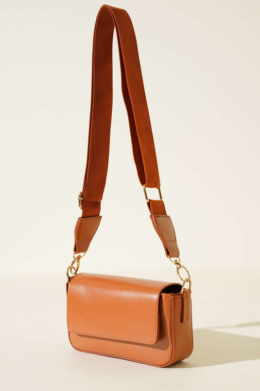 Sac à poignée magnétique simple œillet, beige