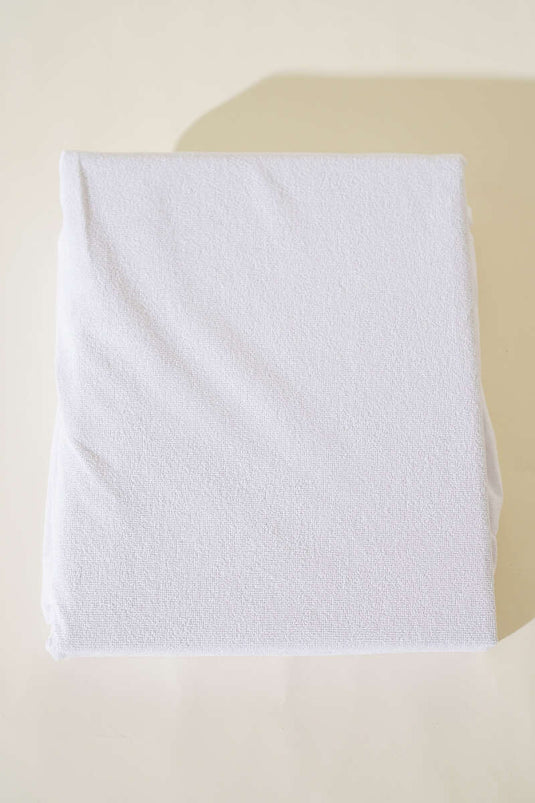 Tek Kişilik Sıvı Geçirmez Yatak Alezi Beyaz