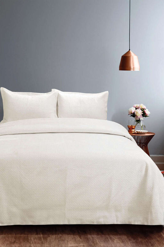 Single Bedspread Ecru